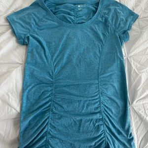 Zella ruched dry fit top
